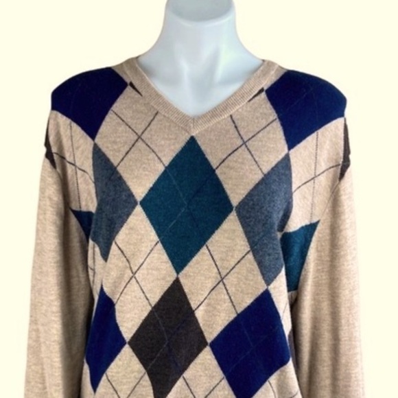 Jos.A.Bank Executive Collection V NeckLambs wool blend sweater Size L - Picture 4 of 6